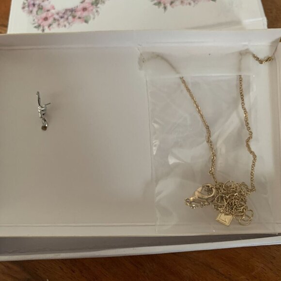 Grace + OK 1984 "Best Friends" Cat Lover Necklace & Cat Collar Charm Set Gold - Picture 6 of 7